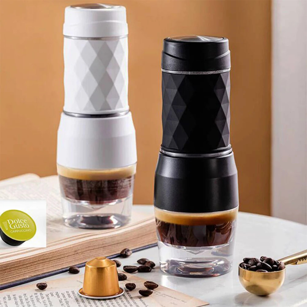 Портативна кавоварка Biolomix Espresso Machine HS-8439 для капсул і меленої кави