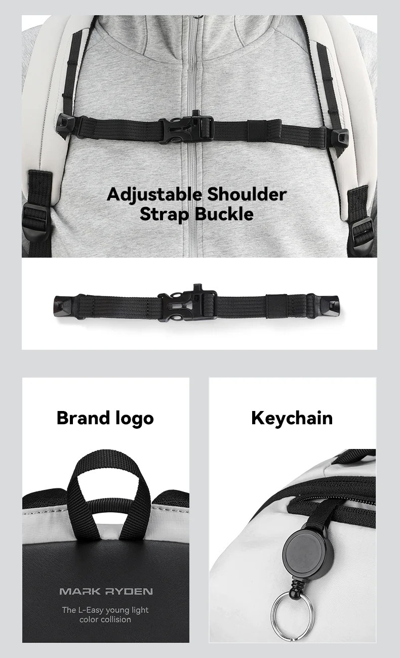 Дорожній рюкзак для ноутбука 15.6 дюйма Mark Ryden MR1106 Жовтий10-2 