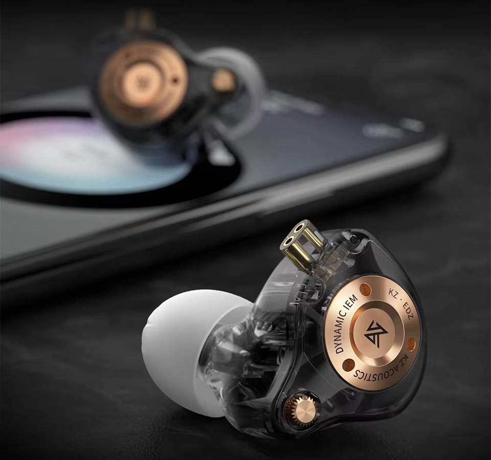 Вакуумні навушники KZ EDZ з мікрофоном 3.5 мм