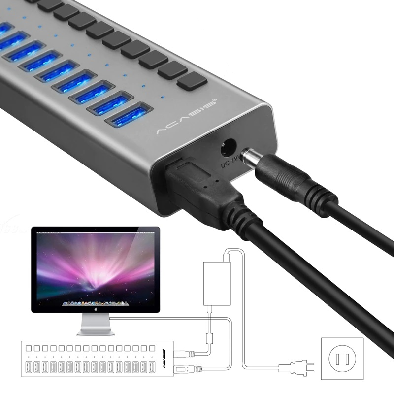 USB hub Acasis P-10