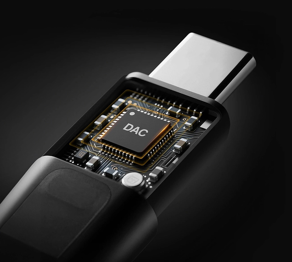 Портативный ЦАП KZ AM02 с Hi-Fi усилителем, Type-C на 3,5 мм и эквалайзером