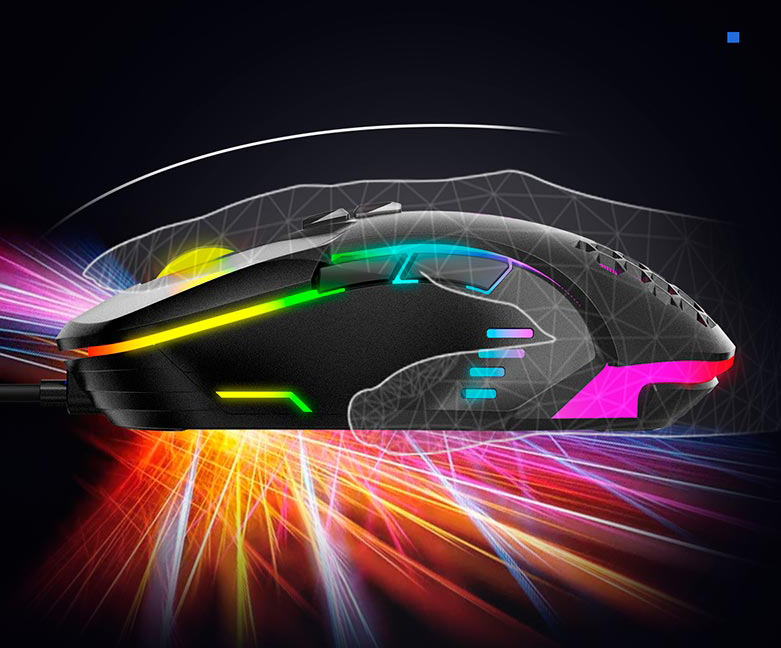 Ігрова миша ONIKUMA CW902 дротова з RGB-підсвіткою та програмованими кнопками