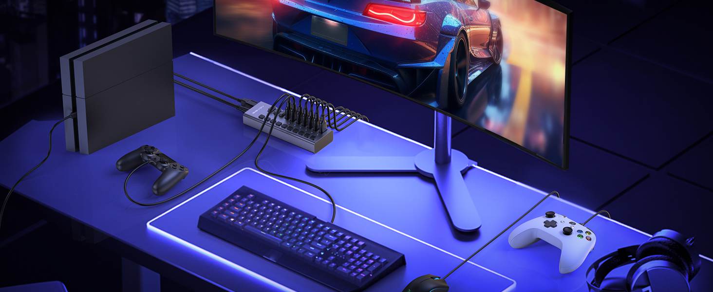 USB hub Acasis HB1602A Grey-3