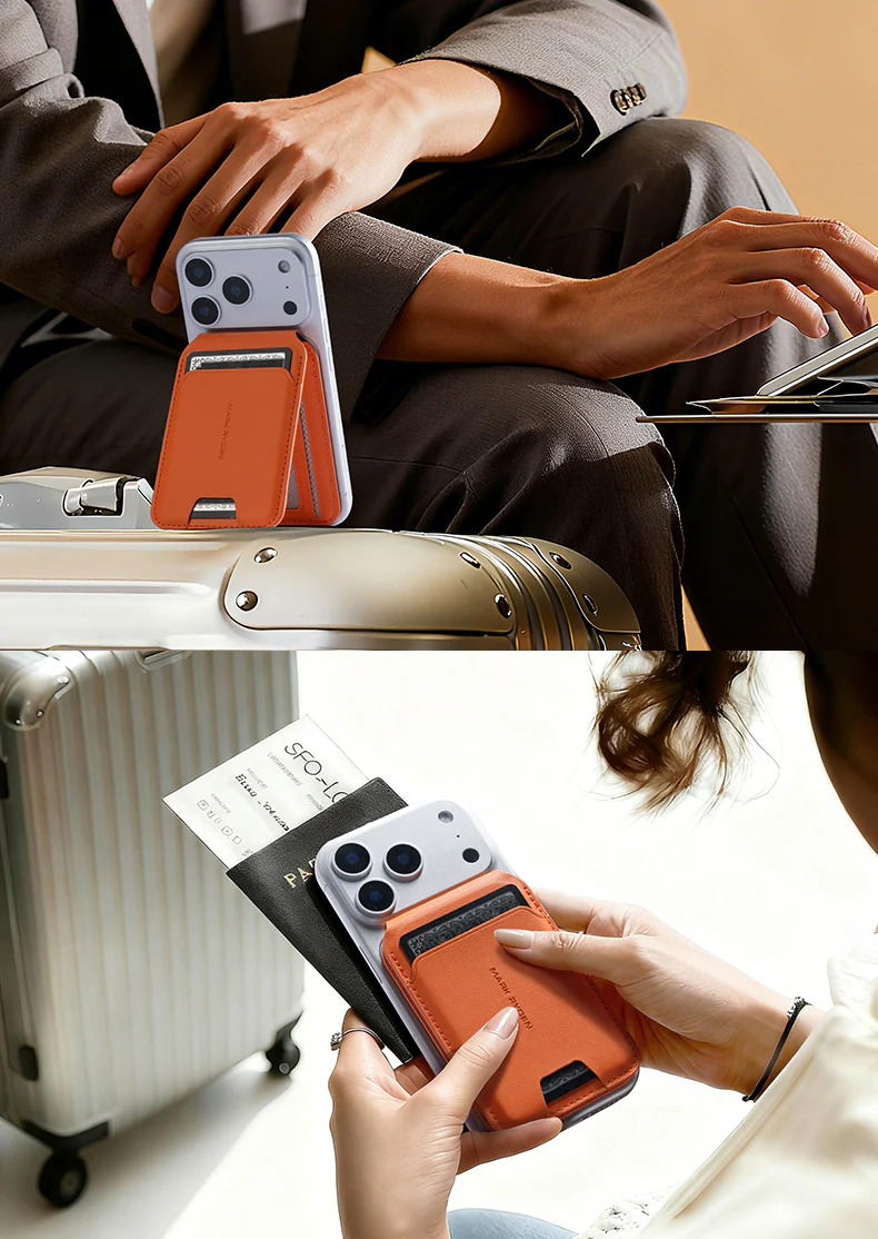 Магнітний картхолдер Mark Ryden MR21 MagSafe з підставкою та RFID-6