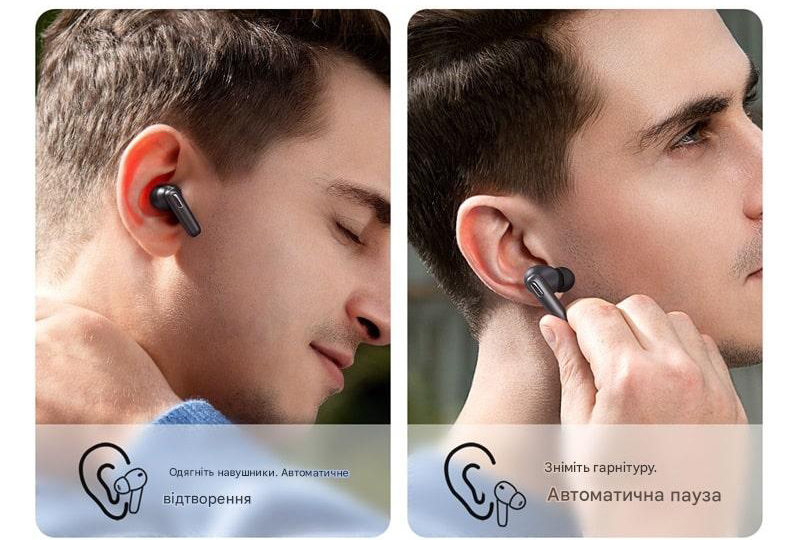 Бездротові Bluetooth навушники BASEUS SIMU S2 з активним шумозаглушенням та бездротовою зарядкою