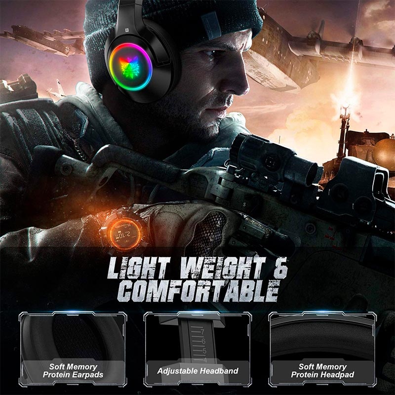 Ігрові навушники ONIKUMA K9 з мікрофоном і підсвіткою