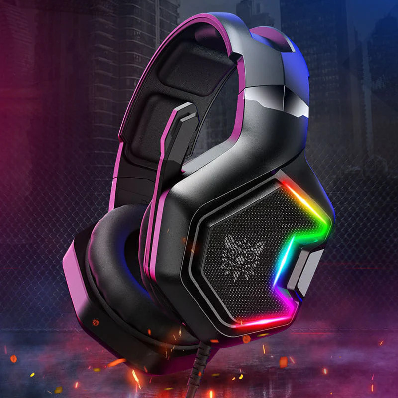 Ігрові навушники ONIKUMA K10 Pro з мікрофоном і LED підсвіткою