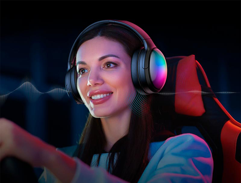 Ігрові Bluetooth навушники ONIKUMA B3 з мікрофоном ANC та RGB підсвіткою