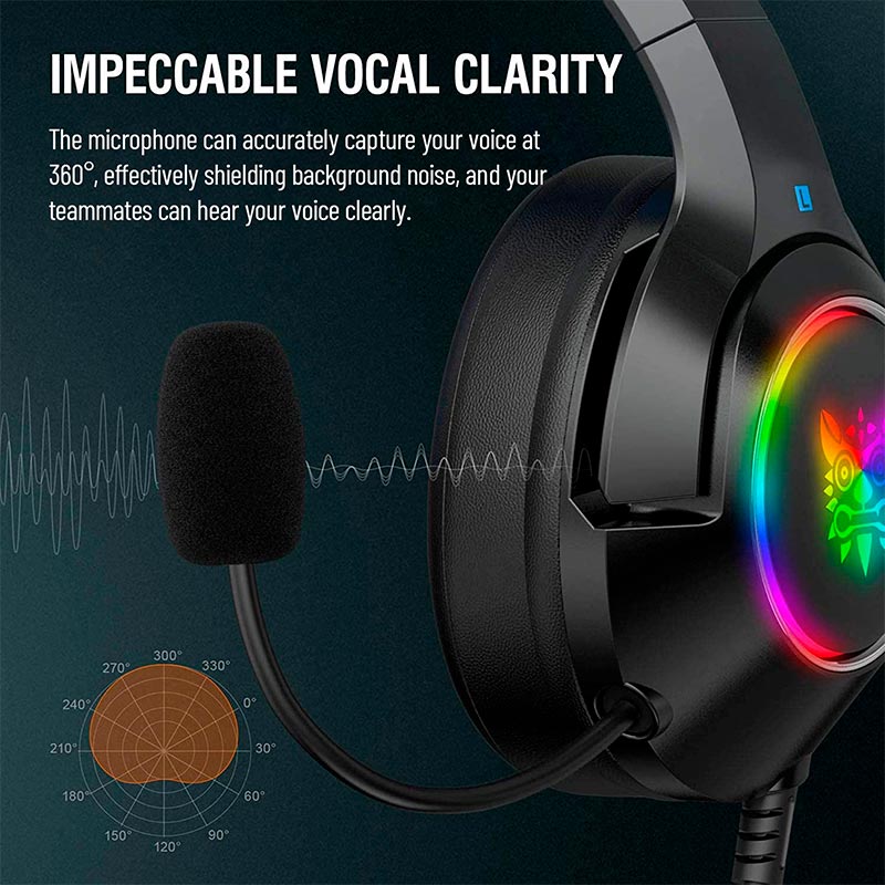 Ігрові навушники ONIKUMA K9 з мікрофоном і підсвіткою