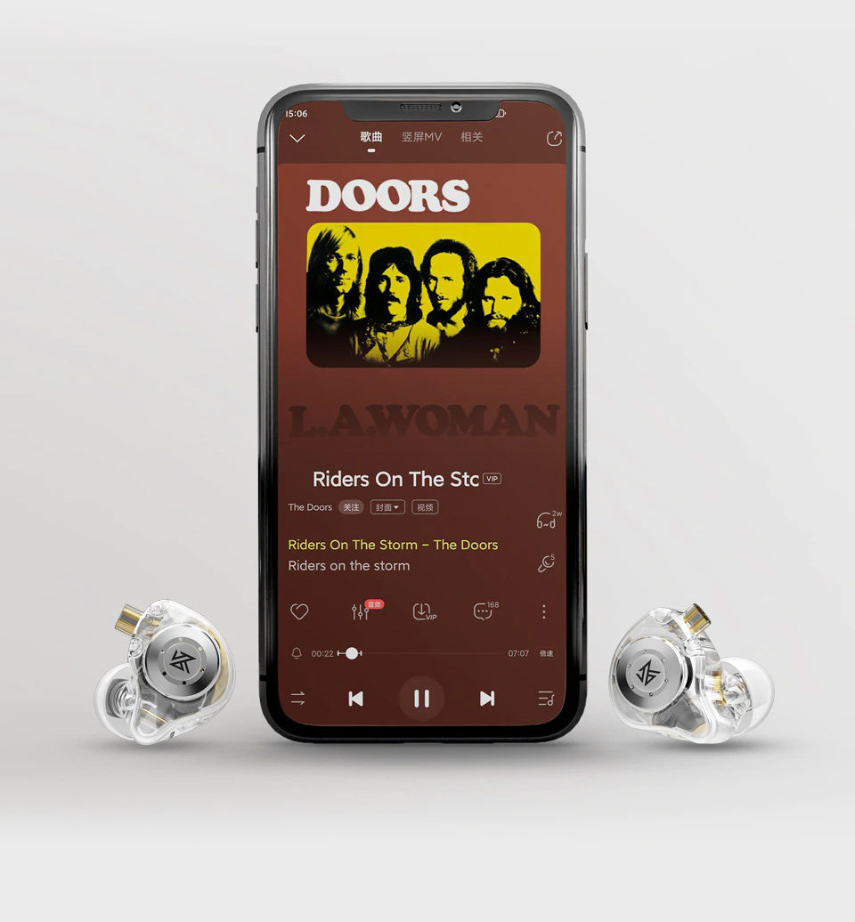 Вакуумні навушники KZ EDX PRO з динамічним драйвером та подвійним магнітним контуром