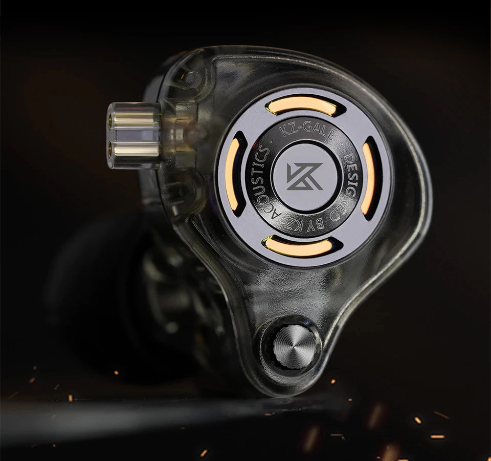 Вакуумные игровые наушники KZ Gale Hi-Fi с динамическим драйвером и двойным микрофоном