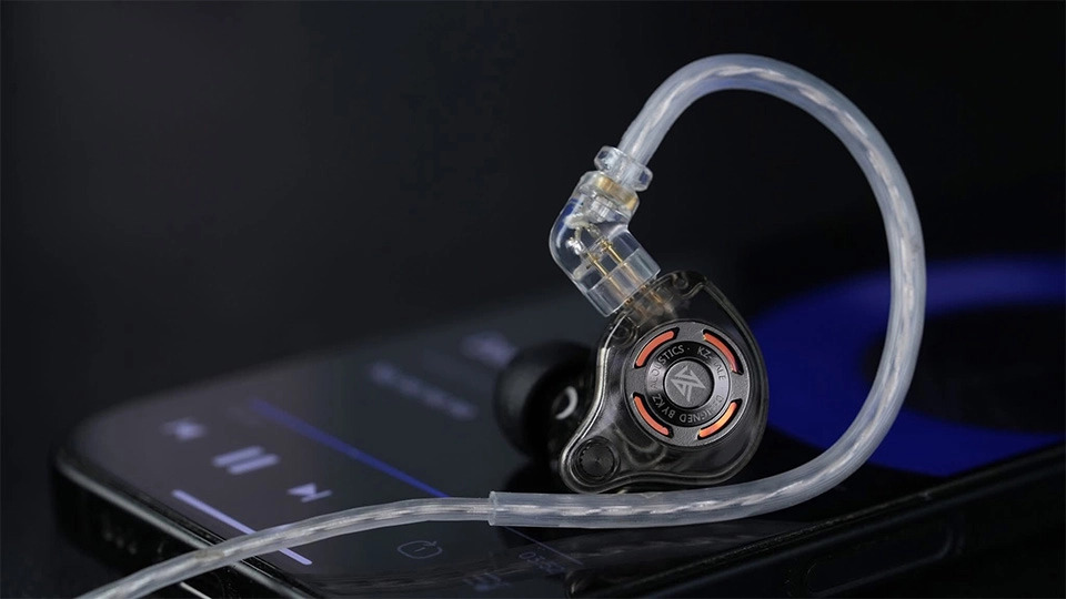 Вакуумные игровые наушники KZ Gale Hi-Fi с динамическим драйвером и двойным микрофоном