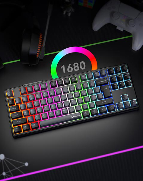 Механічна ігрова клавіатура Meetion MK14 трирежимна з RGB-підсвіткою Hot-Swap 4000 mAh