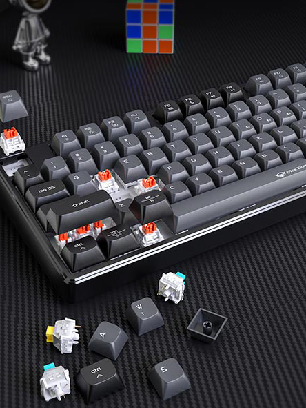 Механічна ігрова клавіатура Meetion MK14 трирежимна з RGB-підсвіткою Hot-Swap 4000 mAh