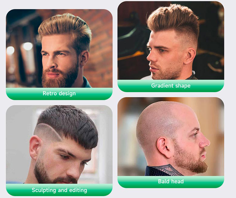 Аккумуляторная машинка для стрижки HOCO DAR03 Breeze в металлическом корпусе с дисплеем