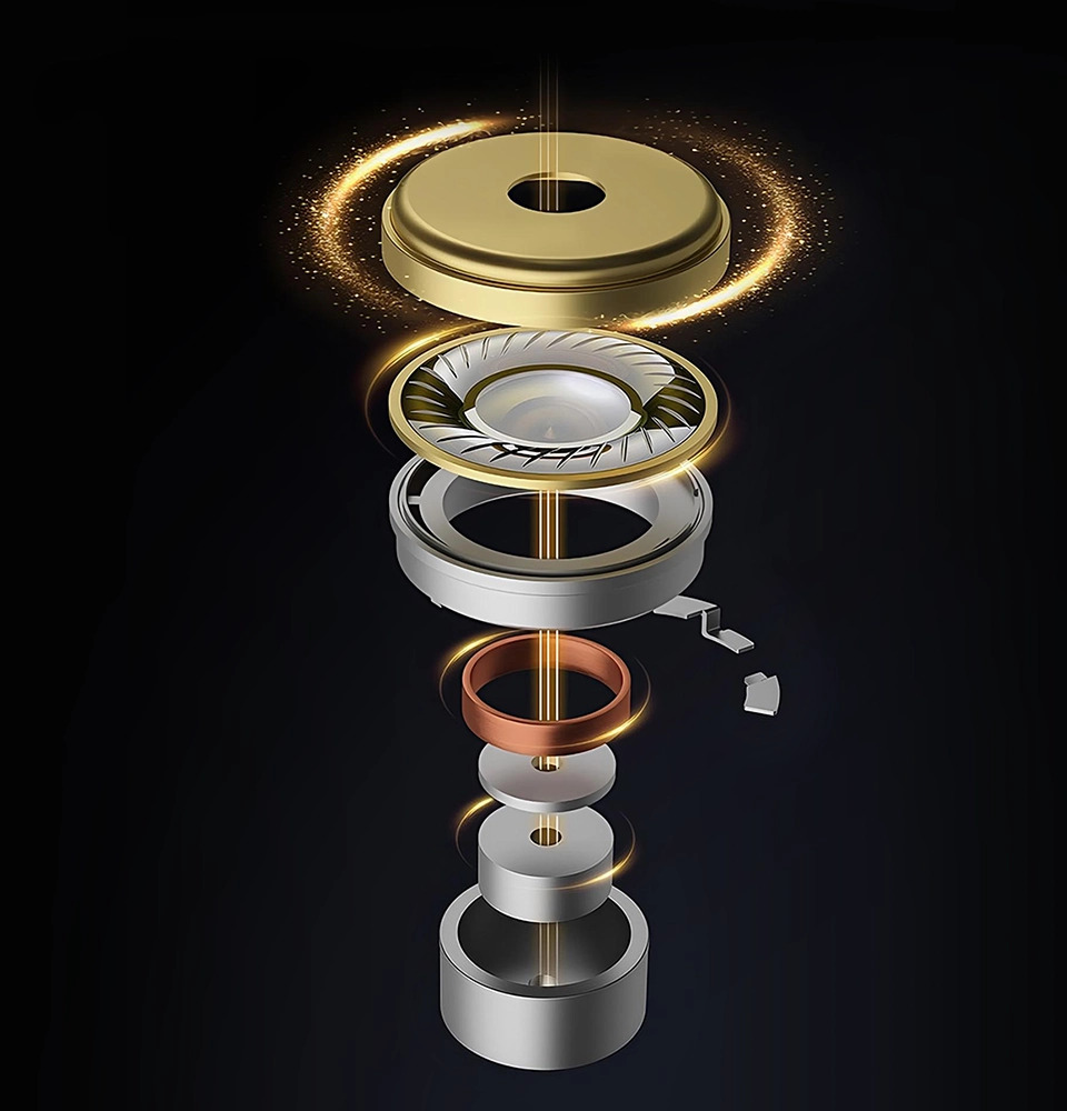 Вакуумные проводные наушники KZ EDC Pro с микрофоном и мощным басом