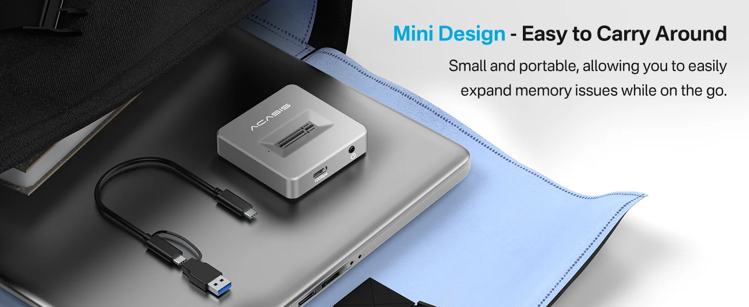 Внешний корпус Acasis M04B для M.2 NVMe/SATA SSD 10 Гбит/с с поддержкой до 8 ТБ