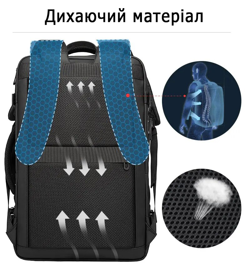 Дорожній рюкзак Bange BG1909D для ноутбука 17.3