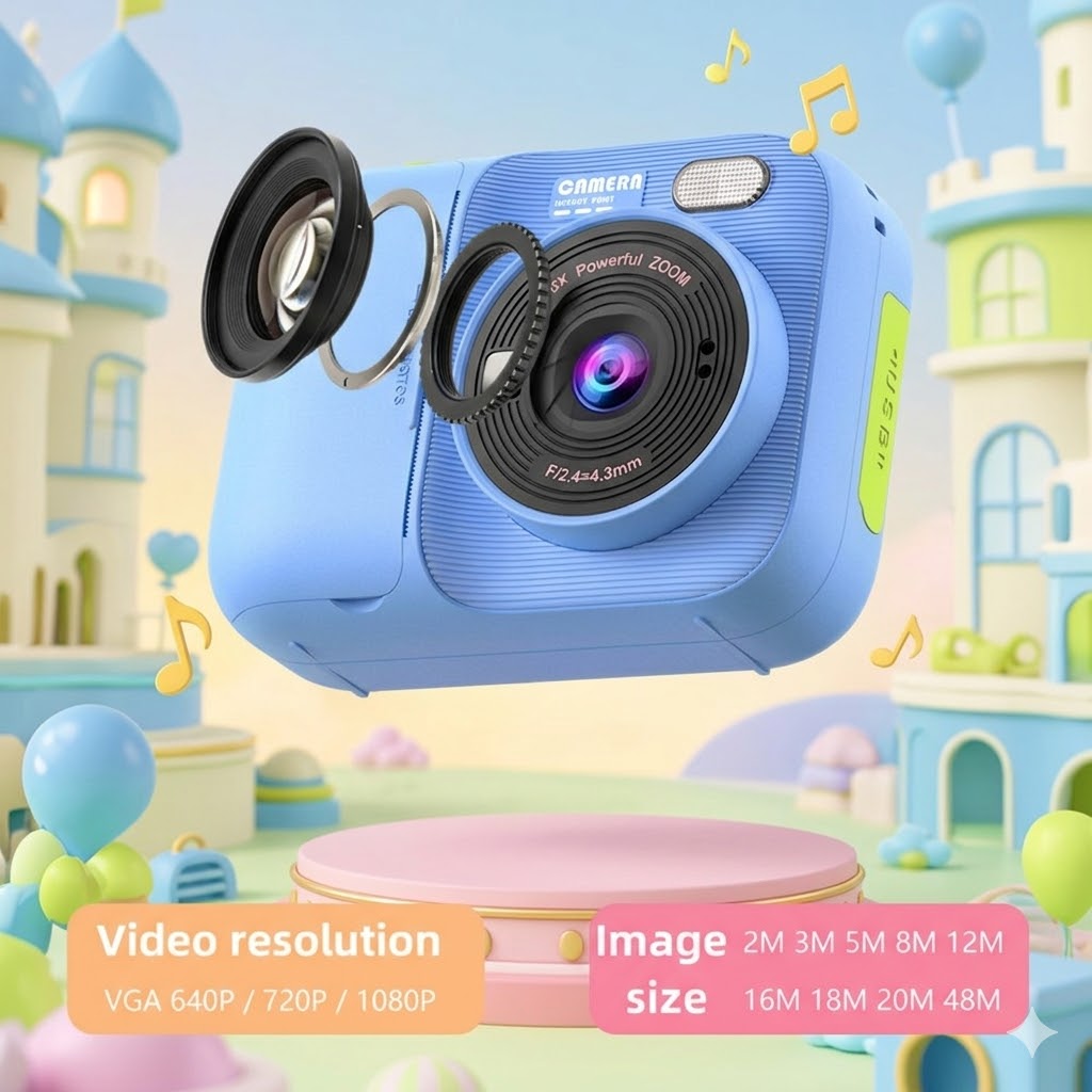 Дитячий фотоапарат Instant Print Camera P97 з миттєвим термодруком та Full HD відео