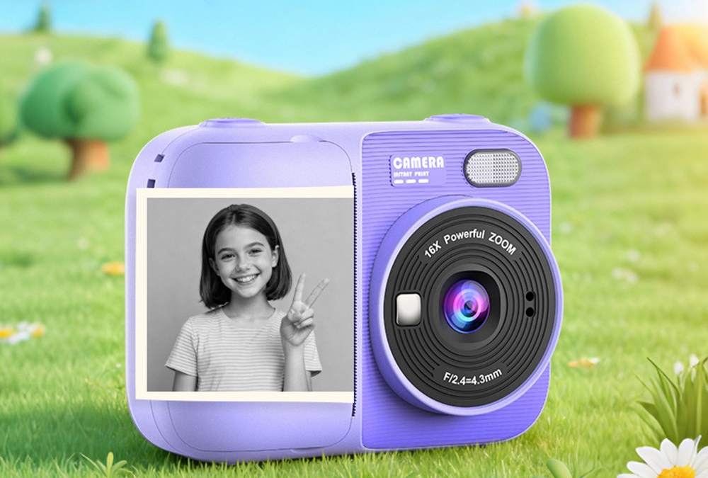 Детский фотоаппарат Instant Print Camera P97 с моментальной термопечатью и Full HD видео