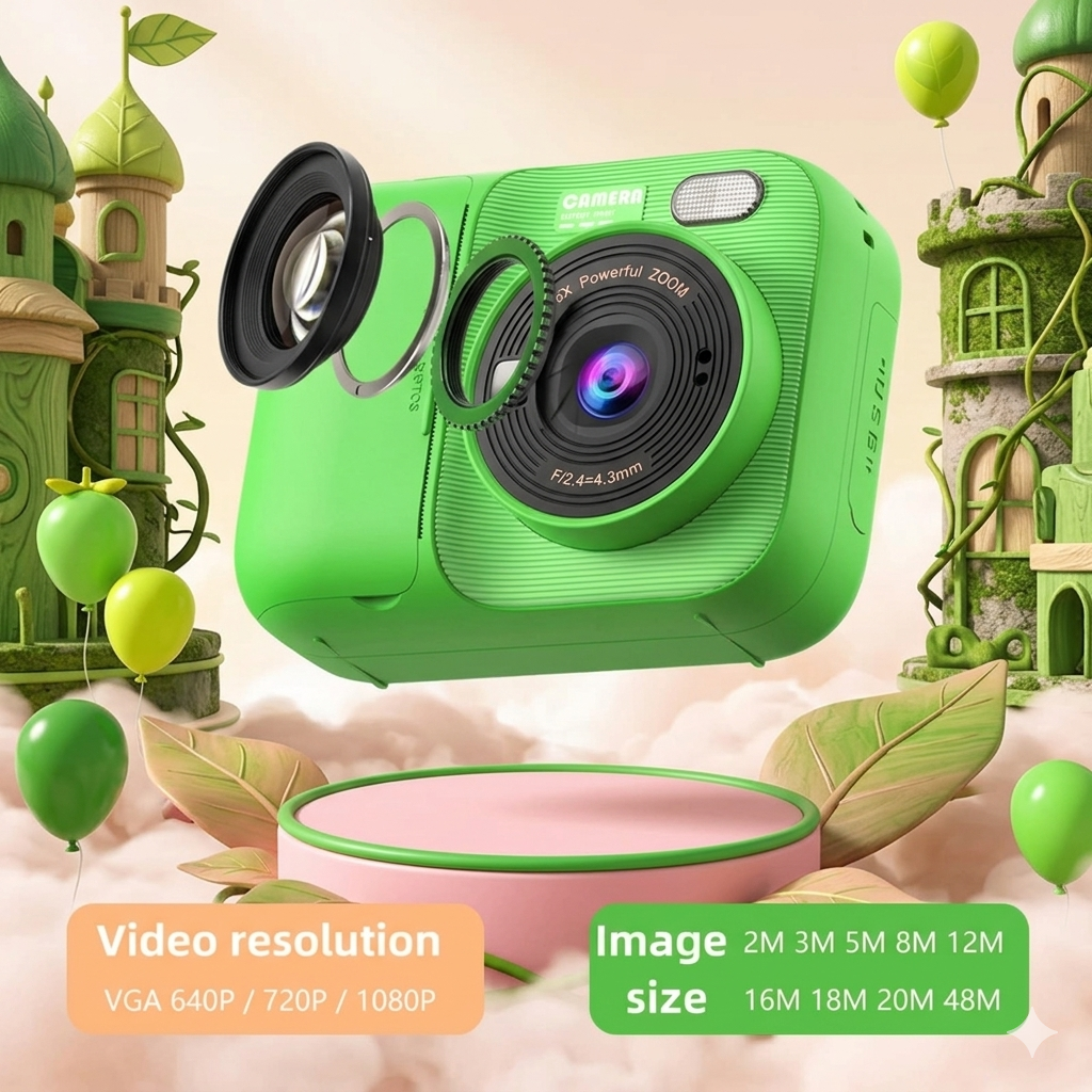 Дитячий фотоапарат Instant Print Camera P97 з миттєвим термодруком та Full HD відео