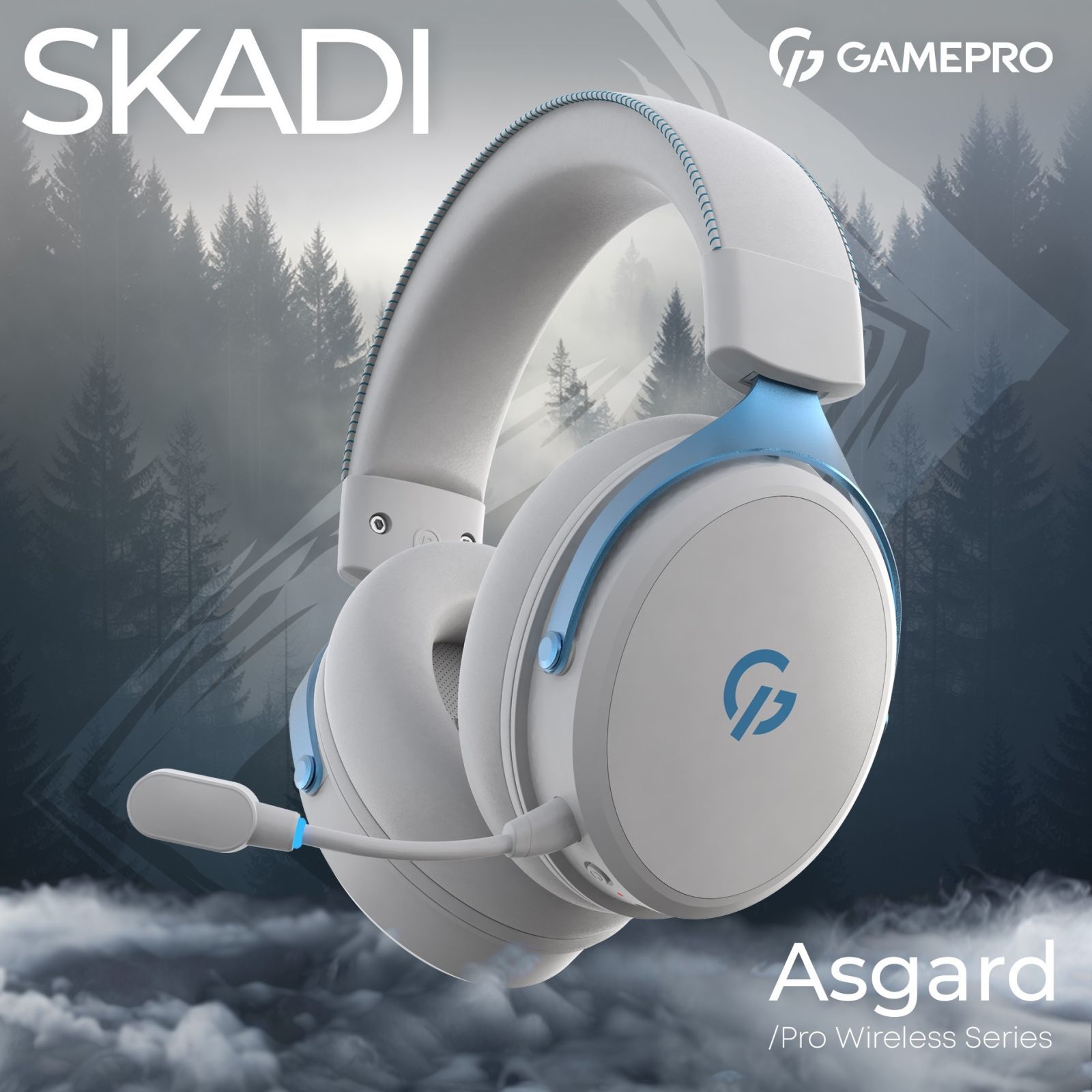 Ігрові навушники GamePro Asgard Skadi з об'ємним звуком 7.1 та потужною автономністю