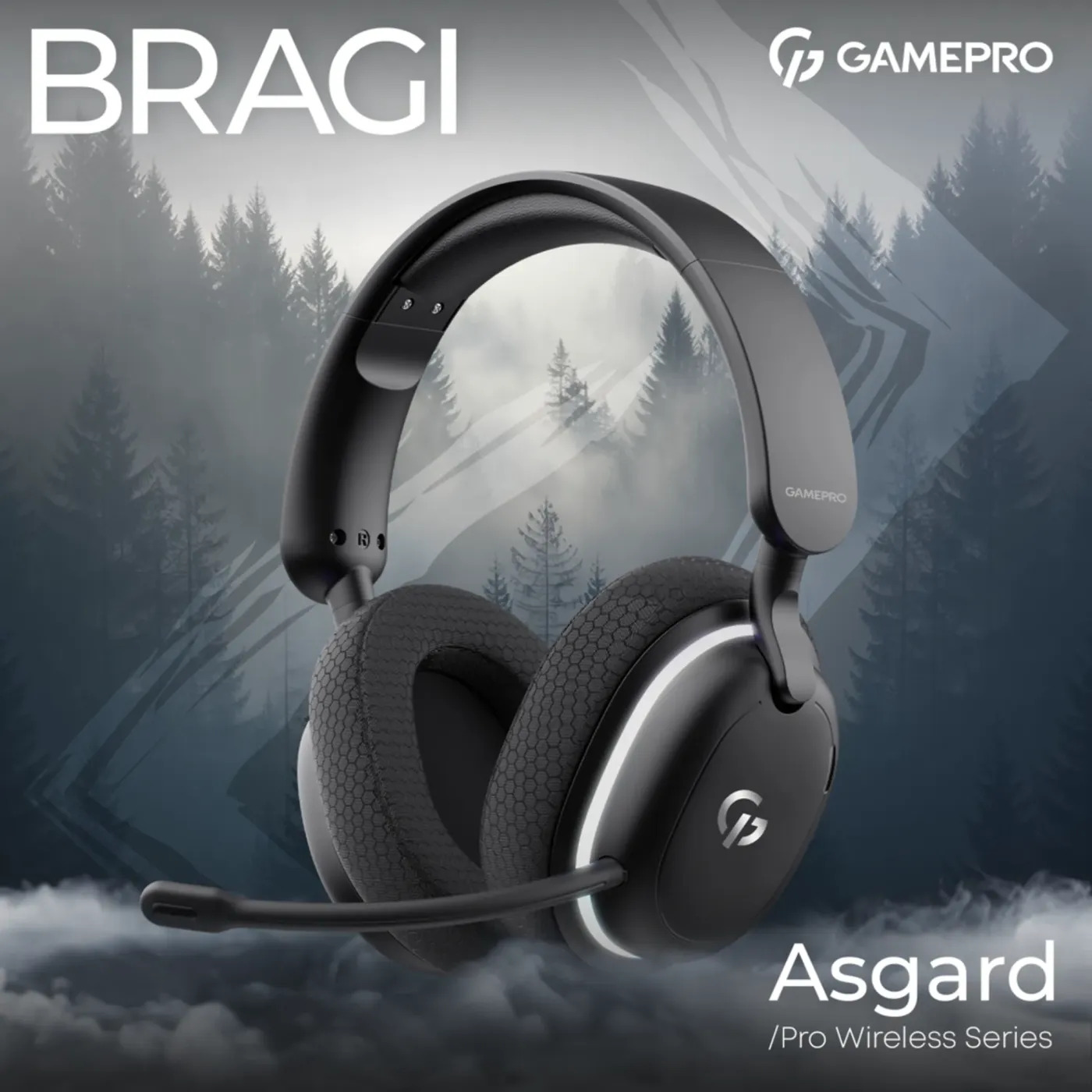 Игровые наушники GamePro Asgard Bragi с объемным звуком 7.1 и трехрежимным подключением