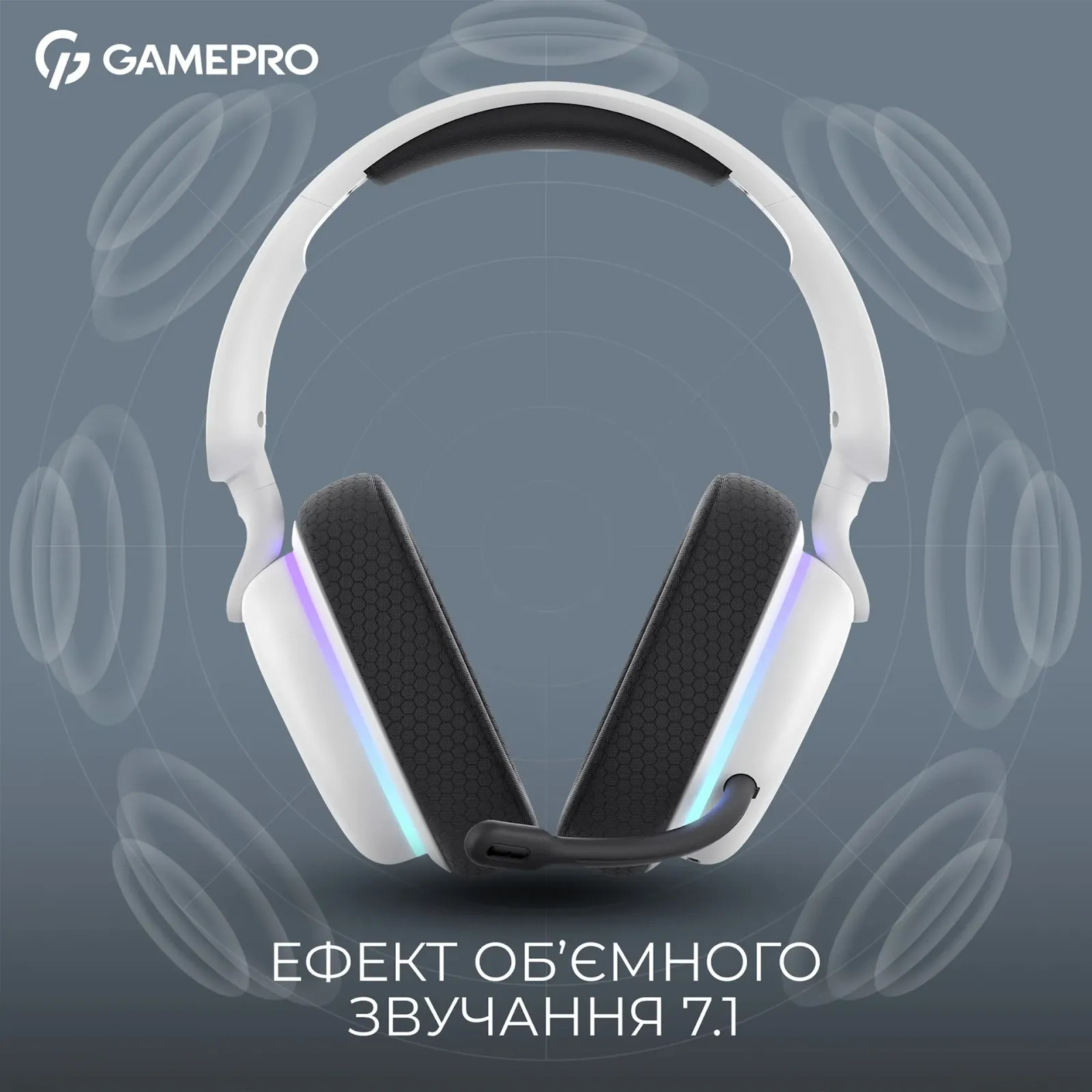 Ігрові навушники GamePro Asgard Bragi з об’ємним звуком 7.1 та трирежимним підключенням