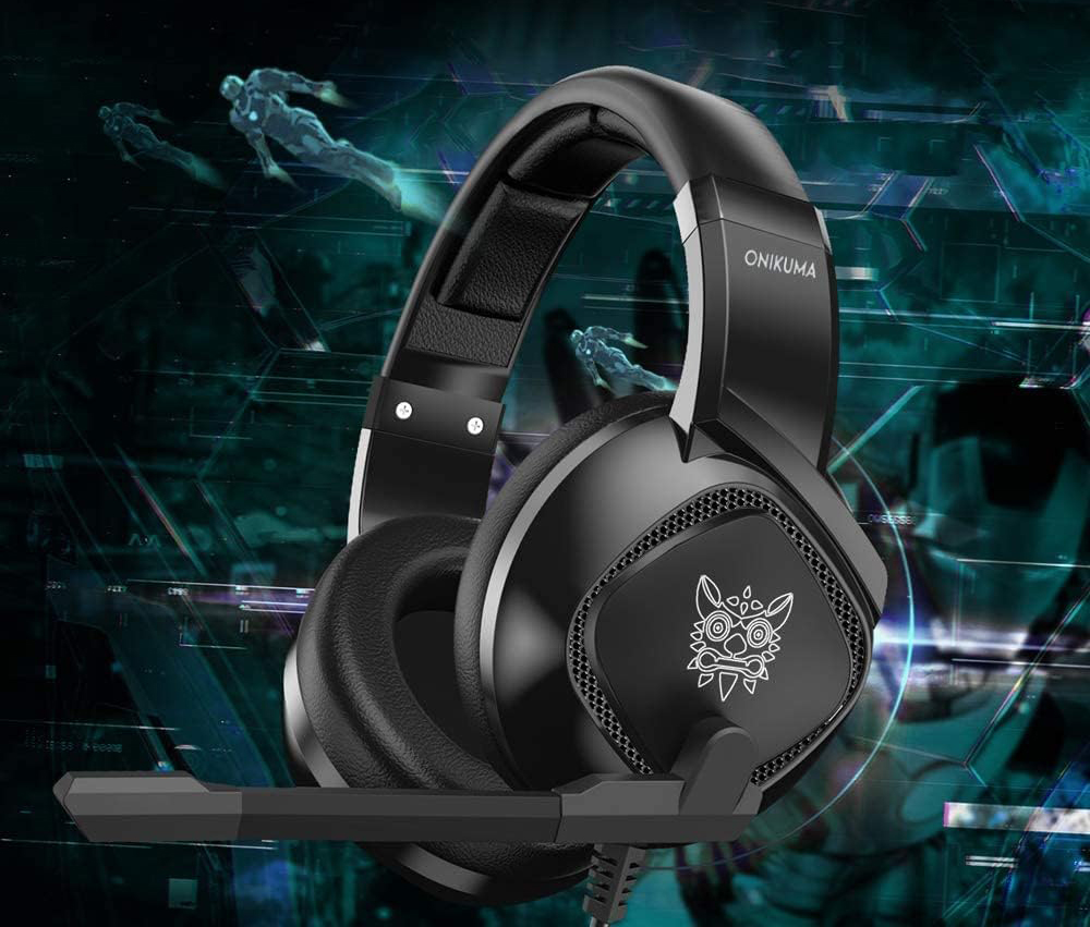 Игровые наушники ONIKUMA K19 с 3D Surround Sound и LED-подсветкой для геймеров