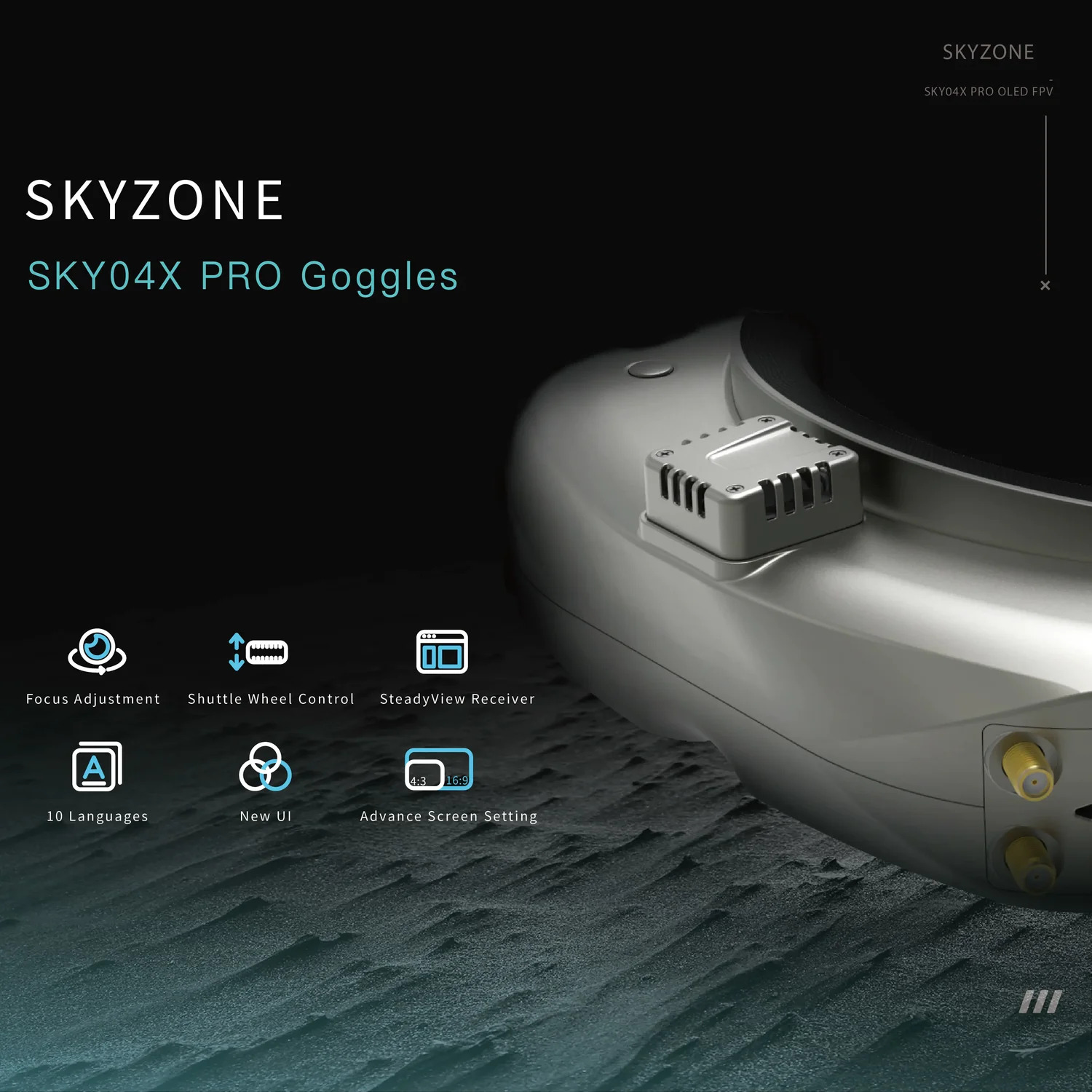 FPV-окуляри Skyzone SKY04X Pro 1080p з OLED-екраном для максимального занурення