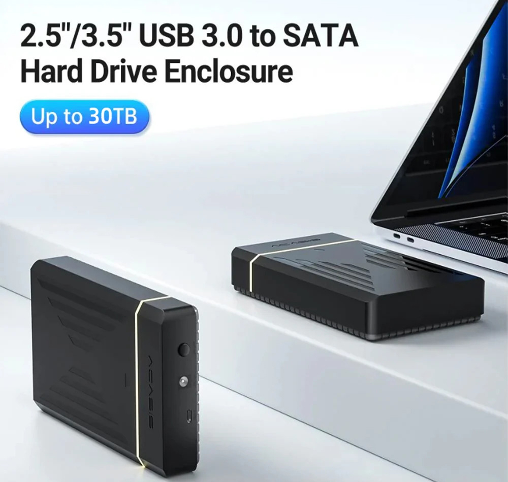 Корпус для жорсткого диска ACASIS EC-5351C USB 3.0 до 30 ТБ для SATA 2,5/3,5 дюйма