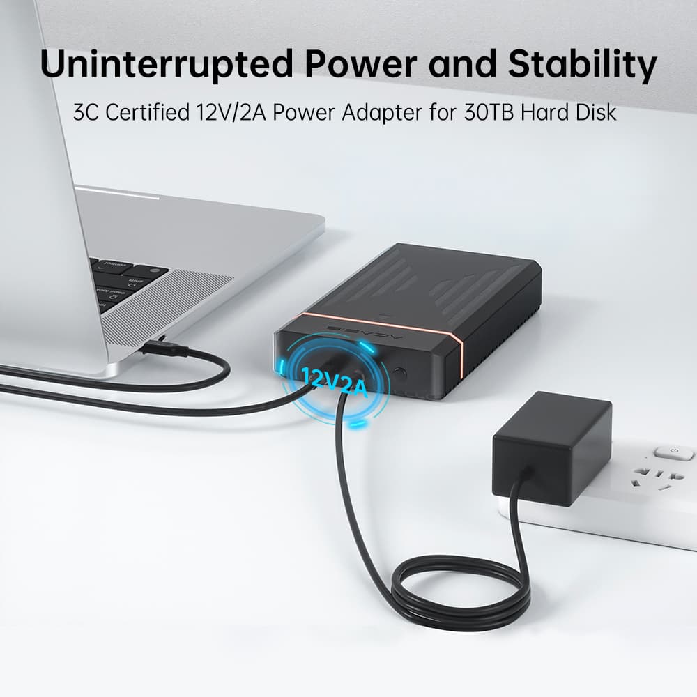 Корпус для жорсткого диска ACASIS EC-5351C USB 3.0 до 30 ТБ для SATA 2,5/3,5 дюймів
