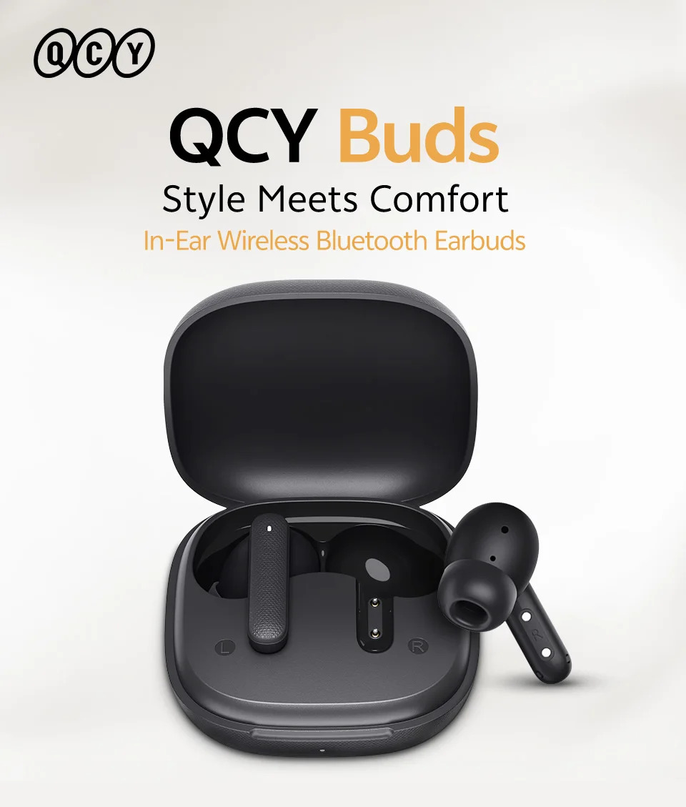 TWS-навушники QCY Buds T43 з AI-шумозаглушенням та низькою затримкою