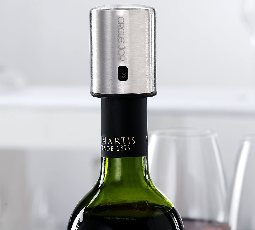 Вакуумная пробка для вина Circle Joy Wine Stopper CJ-JS01 с сохранением свежести и шкалой даты открытия