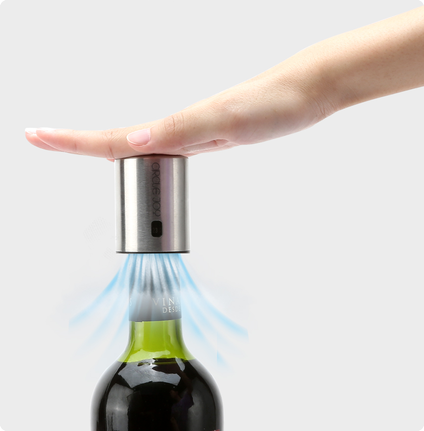 Вакуумная пробка для вина Circle Joy Wine Stopper CJ-JS01 с сохранением свежести и шкалой даты открытия