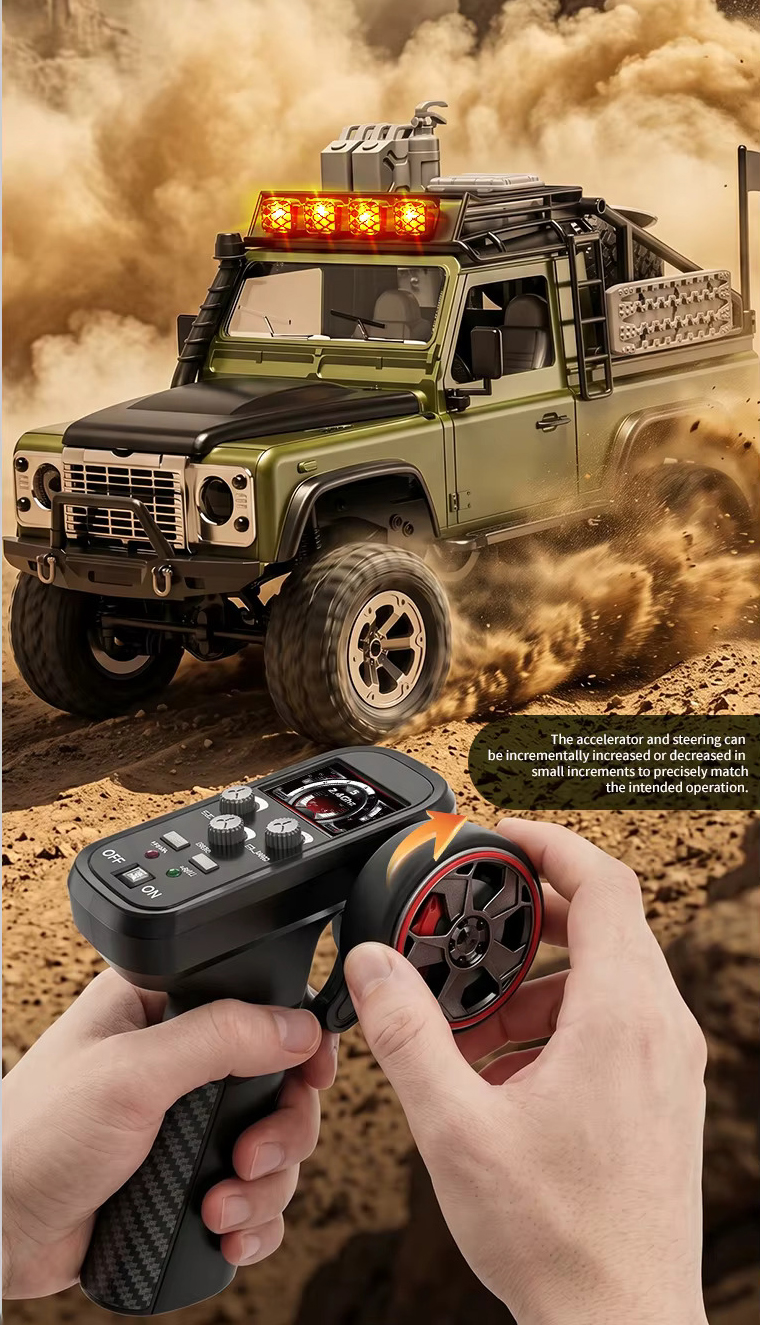 Радіокерований позашляховик KFPLAN KF90 1:12 4WD з пропорційним керуванням та тривалою автономністю 