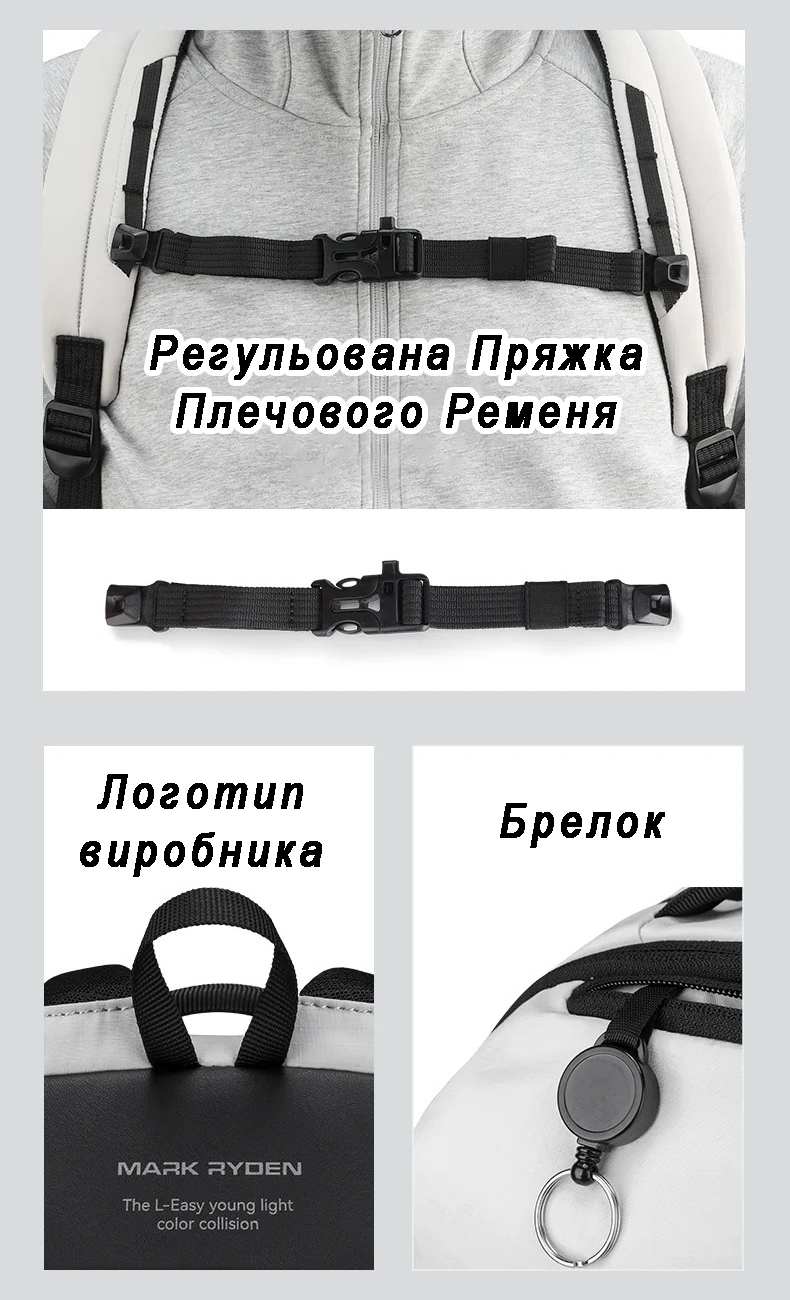 Городской рюкзак Mark Ryden MR1106 с отделением для ноутбука 15,6