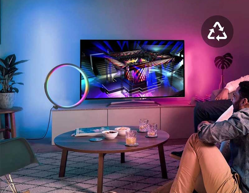 Настольная LED-лампа Epik RGB Circular Atmosphere Light с Bluetooth и App-управлением