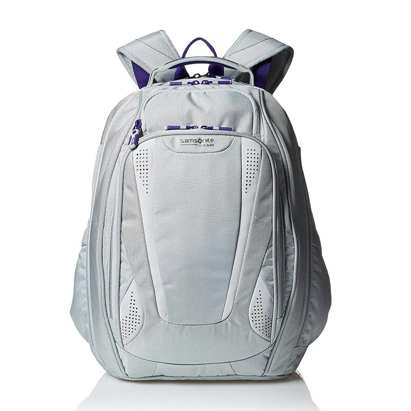 Samsonite Vizair 2 Laptop Backpack Silver Purple ID1897 inStor