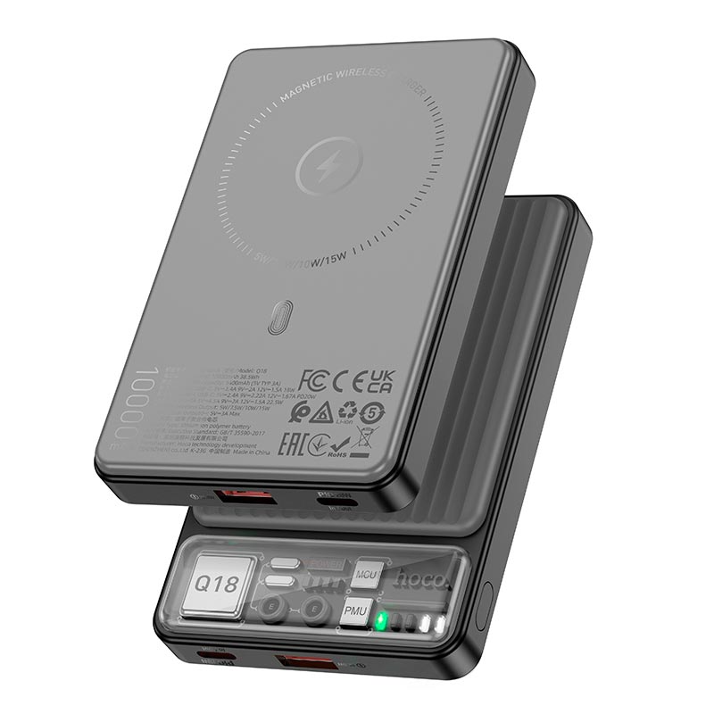 Zovnishnij Акумулятор Umb Hoco Q18 Tourer 10000Mah 22 5W Zi Shvydkoyu Zaryadkoyu Ta Magsafe Id2786 Hoco - купити в Україні